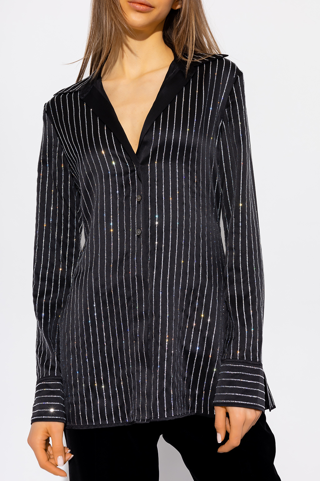 Alexander Wang - Alexader Wang シルクシャツ pattern polo shirt | Silk shirt Alexander Wang